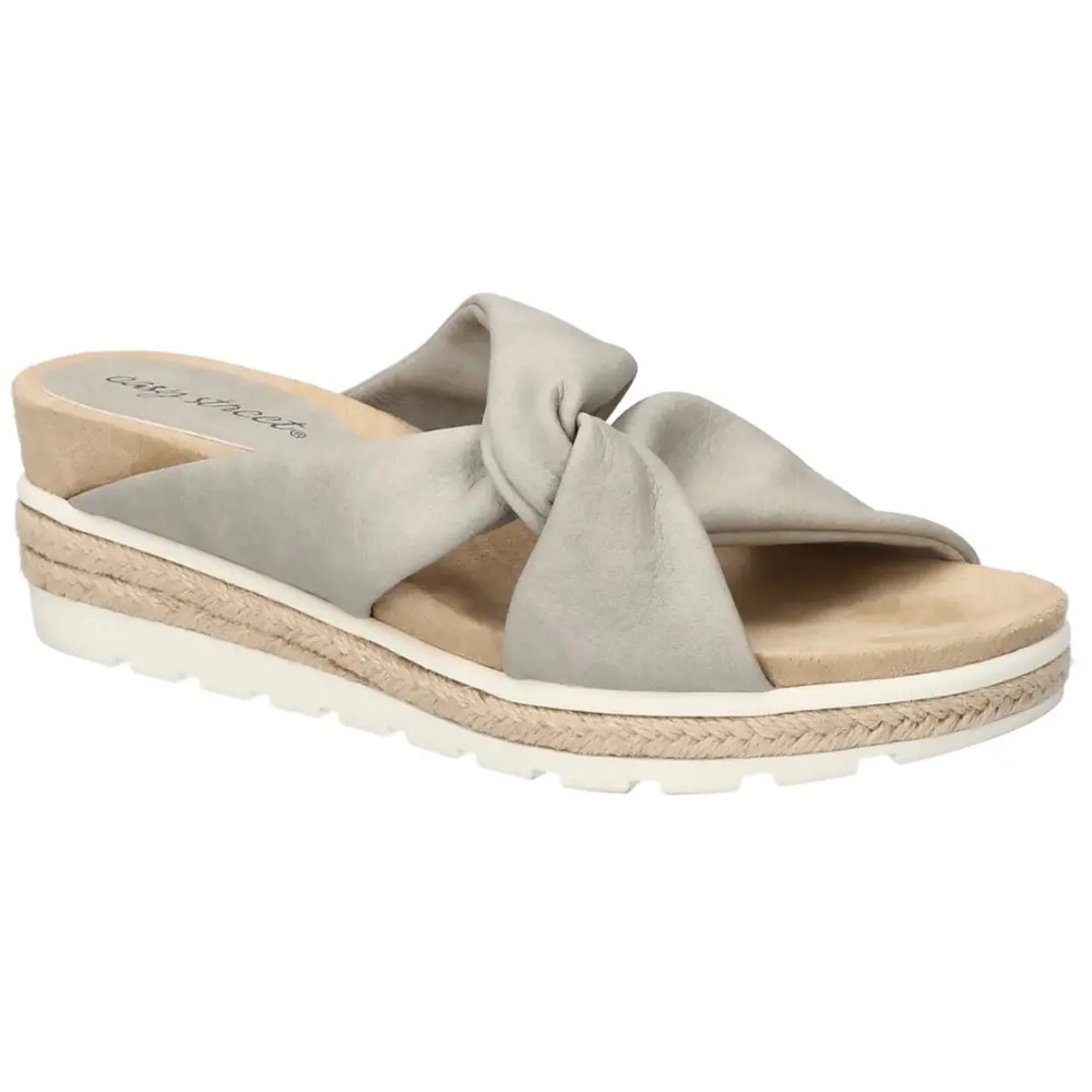 Easy Street Ja Wedge Heel Sandals Women’s Size 9 Gray | New With Box